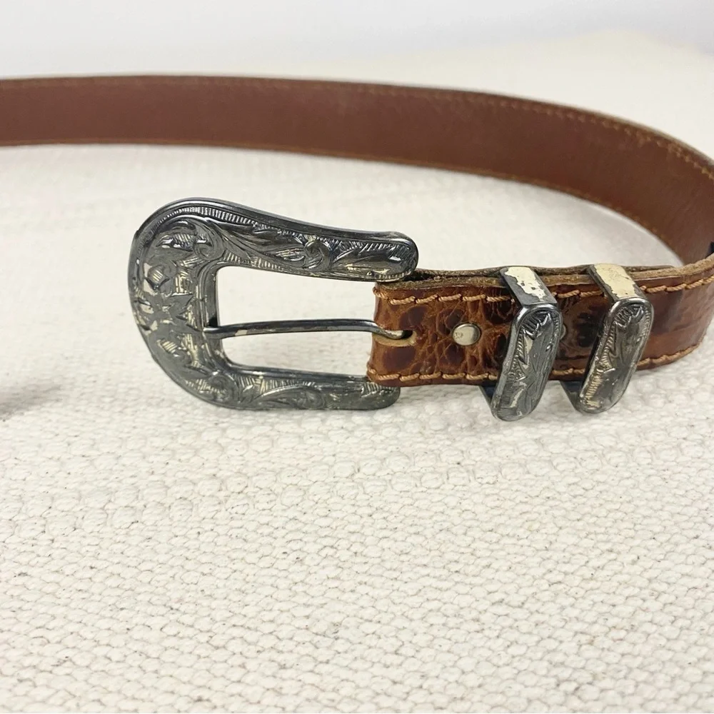 NANNI Milano Alligator Belt Made in Italy Size 100/40 (37”-41”)